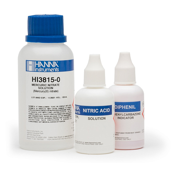 HI3815-100 набор реактивов к набору HI3815 (определение хлорида) DGR